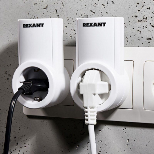 Розетка радиоуправляемая с пультом RX-002 (один пульт две розетки) Rexant 10-6025 окт.25