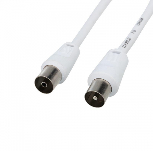 Шнур TV Plug - TV Jack 1.5м бел. Rexant 18-0002 18-0002