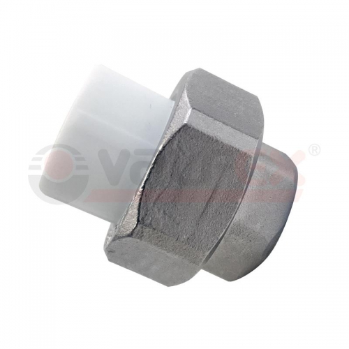 Муфта усиленная комб. разъем. (американка) с внутренней резьбой 25х3/4дюйм (80/20) бел. VALFEX 10157020У 10157020У