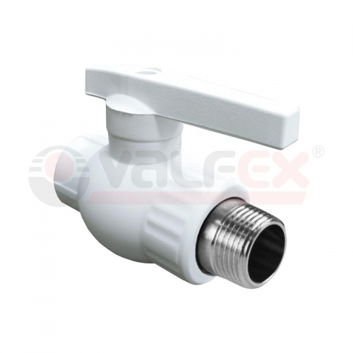 Кран шаровой комбинированный НР 25х3/4 (40/10) бел. VALFEX 10144225 10144225