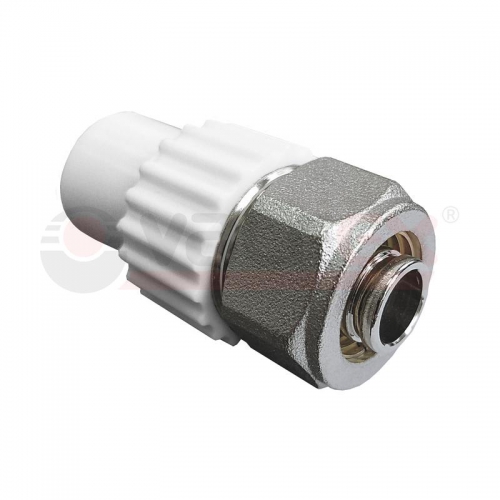 Ниппель комбинированный для соединения PPR-PE труб 20х16 (200/50) бел. VALFEX 10142016 10142016