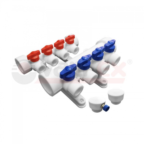 Группа коллекторная 32х20 на 3 выхода (4/1) бел. VALFEX 101143203 101143203