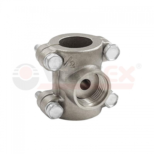 Обойма-тройник ремонтная никелированная ВР 1/2дюймх1/2дюймх1/2дюйм (50/10) К VALFEX VF.755.N.012.012.012 VF.755.N.012.012.012