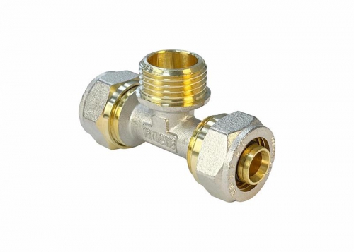 Тройник обжимной с переходом на НР 20х1/2х20дюйм (100/5) VALFEX VF.333.N.201220 VF.333.N.201220