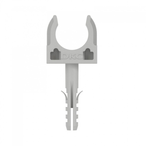 Держатель для труб (клипса) d16мм+дюбель с винтом DKC 51316 51316