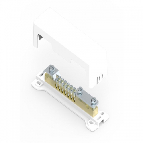 Шина уравнивания потенциалов 10х4-25кв.мм 1х50кв.мм 1х4х30мм с пласт. опорой DKC NE1001 NE1001