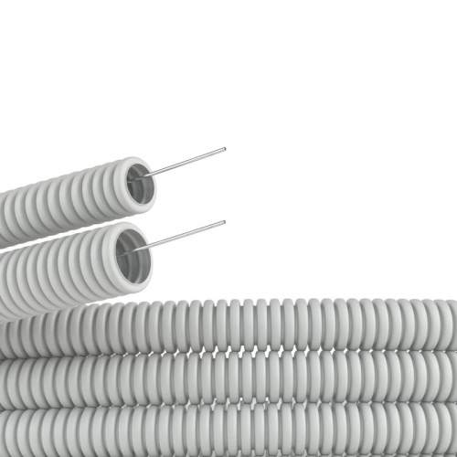 Труба гофрированная ПВХ d40мм c протяж. сер. (уп.20м) DKC 91940 91940