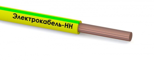 Провод ПуВнг(А)-LS 1х6 450/750В Ж/З (бухта) (м) ЭЛЕКТРОКАБЕЛЬ НН 000008017 000008017