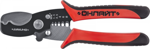 Ножницы 82 968 OHT-Nk02-2v1 резка и снятие изоляции ОНЛАЙТ 82968 82968