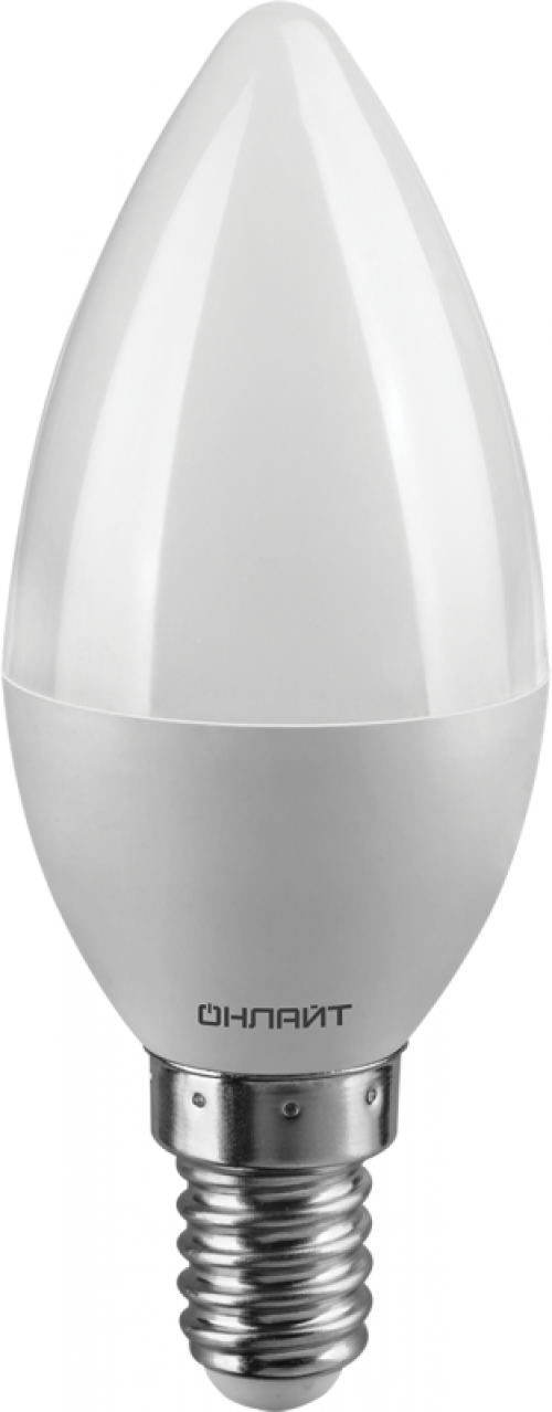 Лампа светодиодная 61 127 OLL-C37-6-230-6.5K-E14-FR 6Вт ОНЛАЙТ 61127 61127
