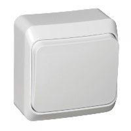 Выключатель кнопочный 1-кл. ОП Этюд 10А IP20 с самовозвратом бел. SE KA10-001B KA10-001B