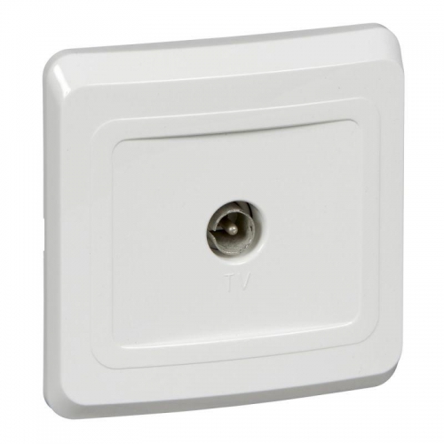 Розетка телевизионная оконечная TV 1-м СП Этюд бел. SE TVC-002B TVC-002B