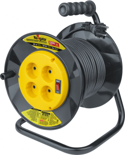 Удлинитель на катушке 4х30м без заземл. 93 903 NPE-R-04-30-X-2х1 NAVIGATOR 93903 93903