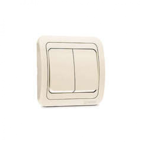 Выключатель 2-кл. СП Mimoza 10А IP20 крем./крем. Makel 25003 25003