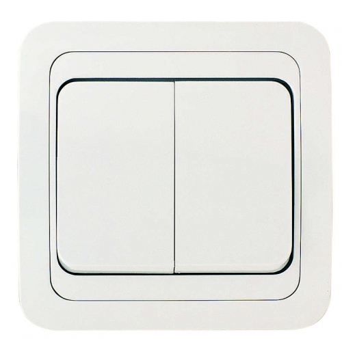 Выключатель 2-кл. СП Mimoza 10А IP20 бел./бел. Makel 12003 12003