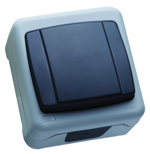 Выключатель 1-кл. ОП 10А IP55 сер. Makel 36064101 36064101