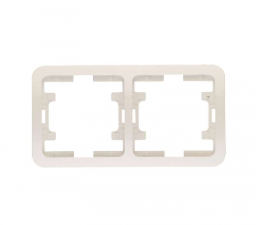 Рамка 2-м Mimoza горизонт. бел. Makel 22012 22012