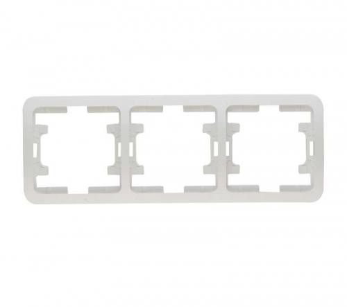 Рамка 3-м Mimoza горизонт. бел. Makel 22013 22013