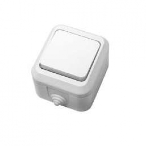 Выключатель 1-кл. ОП 10А IP44 п/герм. бел. Makel 18300 18300