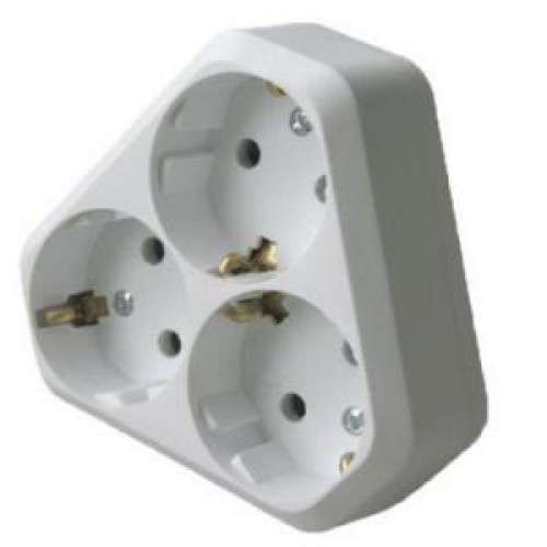 Разветвитель 3-м с заземл. (NEW) Makel 10001204 10001204