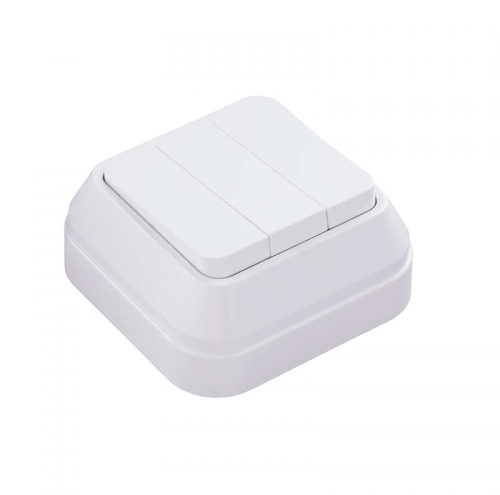 Выключатель 3-кл. ОП IP20 1вх. 3вых. бел. Makel 451A5 451A5