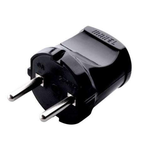 Вилка электрическая без заземл. черн. Makel 10051 10051