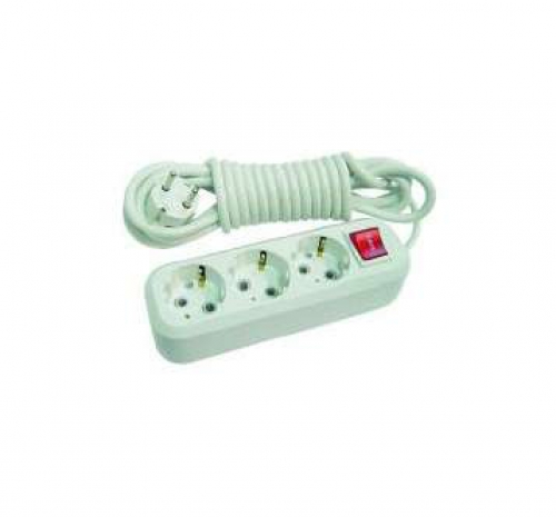 Удлинитель 3х5м с заземл. 16А IP20 с выкл. (пластик) Makel MGP214 MGP214