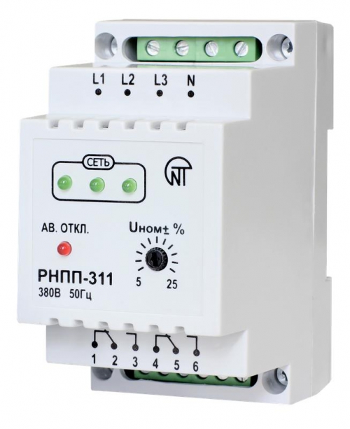 Реле напряжения РНПП-311 3ф НовАтек-Электро 3425600311 13.03.2026