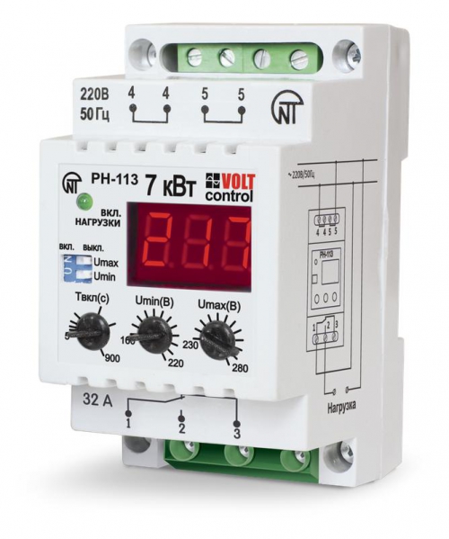 Реле напряжения РН-113 1ф НовАтек-Электро 3425600113 13.03.2026