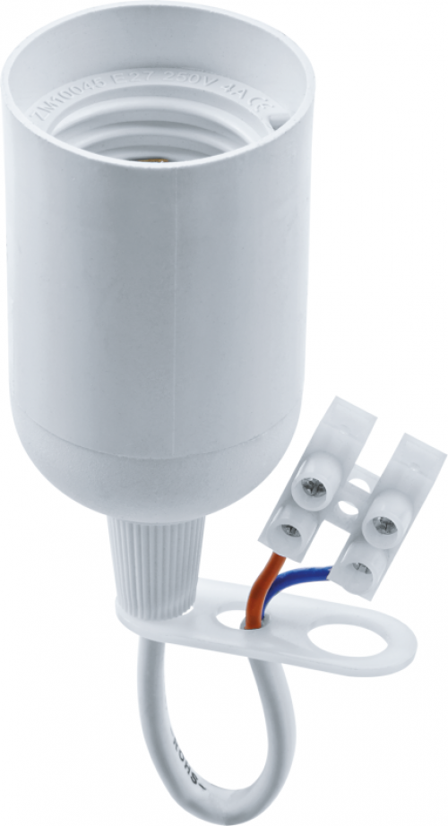 Патрон электрический 71 287 NLH-P-F-WH-E27-TB пластик. подвесной с клеммной колодкой на проводе бел. Navigator 71287 71287