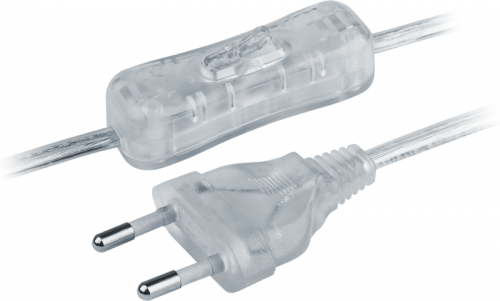 Шнур 61 723 NPS-FS-170-2х0.5-TR 1.7м с выкл. прозр. Navigator 61723 61723