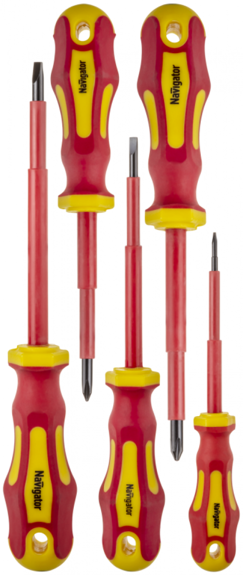 Набор отверток диэлектрических NHT-Otd01-H5 (5шт) Navigator 93000 93000