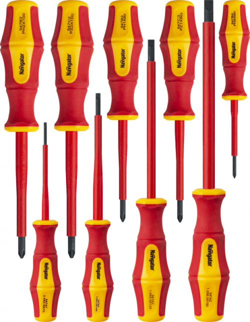 Набор отверток диэлектрических NHT-Оtd03-H9 (9шт) Navigator 95 264 95264