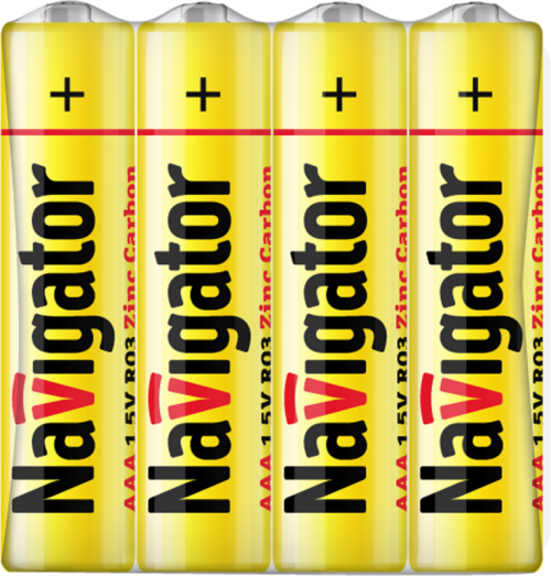 Элемент питания солевой 94 757 NBT-NS-R03-SH4 (шринка 4шт) Navigator 94757 94757