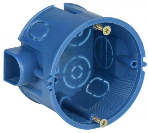 Коробка установочная С3 d68x45 для твердых стен (с саморезами и стык. узлами) IEK UKT10-068-045-000-A-S-UO UKT10-068-045-000-A-S-UO