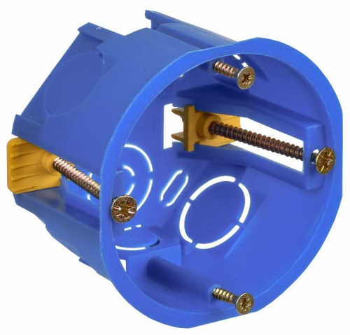 Коробка установочная С3 d68х45 для полых стен (с саморезами и пластик. лапками) GENERICA UKG10-068-045-000-P-UO UKG10-068-045-000-P-UO