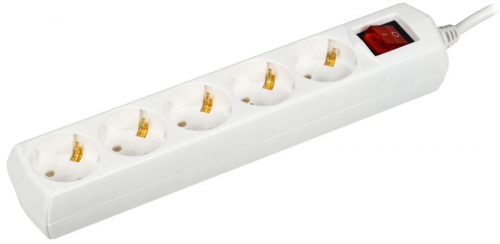 Удлинитель 5х5м с заземл. 10А IP20 У05В 2P+PE 250В 3х1 GENERICA WYP10-10-05-05-ZK-G WYP10-10-05-05-ZK-G