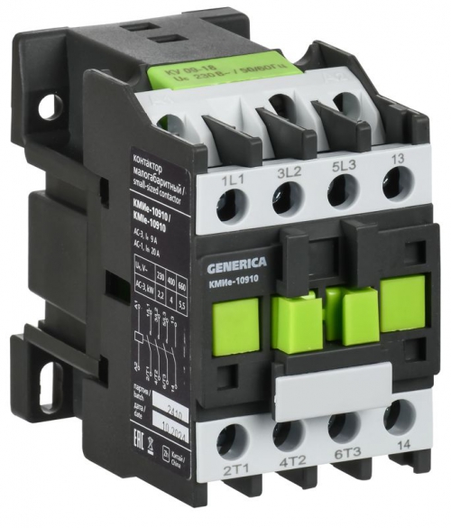 Контактор КМИе-10910 9А 230В/АС3 1НО IEK KKME11-009-230-10 KKME11-009-230-10