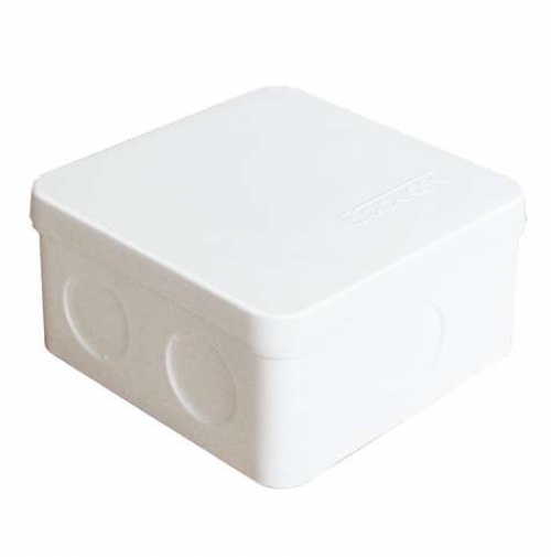 Коробка распр. ОП 84х84х45 7 выходов без гермовводов IP54 крышка защелкивающаяся бел. Epplast 125101 125101