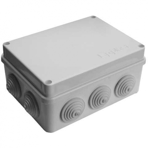 Коробка распр. ОП 150х110х70 10 выходов 10 гермовводов. IP54 крышка на винтах сер. Epplast 210314 210314