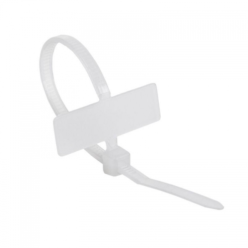 Хомут кабельный 2.5х100 под маркер нейл. бел. (уп.100шт) Rexant 07-0106 07-0106