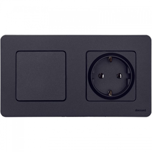 Выключатель 1-кл. Inspiria 10А IP20 250В 10AX механизм антрацит Leg 673603 673603