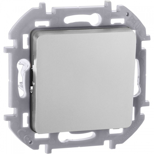 Выключатель кнопочный Inspiria 6А 250В без фиксации НО/НЗ механизм алюм. Leg 673692 673692