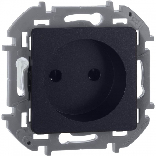 Розетка 1-м СП Inspiria 16А IP20 250В 2P механизм антрацит Leg 673713 673713
