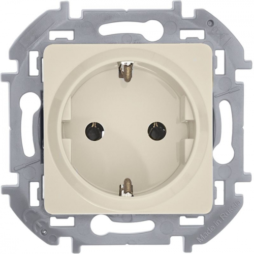 Розетка 1-м СП Inspiria 16А IP20 250В 2P+E немецк. стандарт механизм сл. кость Leg 673721 673721