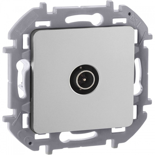 Розетка телевизионная оконечная TV Inspiria 10дБ 5-862мГц механизм алюм. Leg 673872 673872