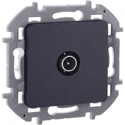 Розетка телевизионная оконечная TV Inspiria 10дБ 5-862мГц механизм антрацит Leg 673873 673873