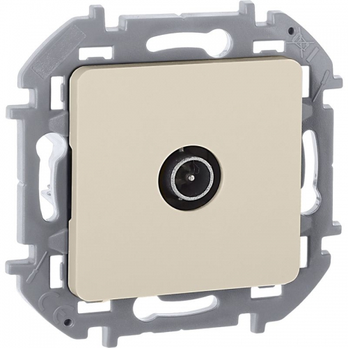 Розетка телевизионная оконечная TV Inspiria 10дБ 5-862мГц механизм сл. кость Leg 673871 673871