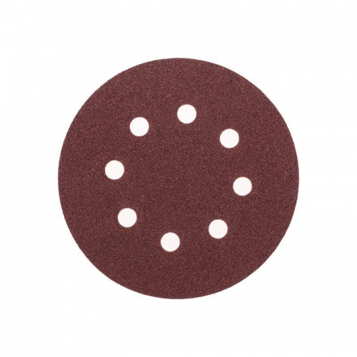 Диск абразивный перфорированный на ворсовой основе на липучке P80 125мм (уп.10шт) Kranz KR-91-1166 KR-91-1166