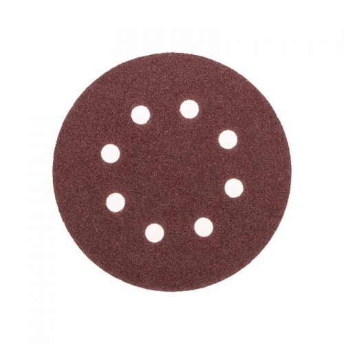 Диск абразивный на ворсовой основе на липучке перфорированный P60 125мм (уп.10шт) Kranz KR-91-1165 KR-91-1165